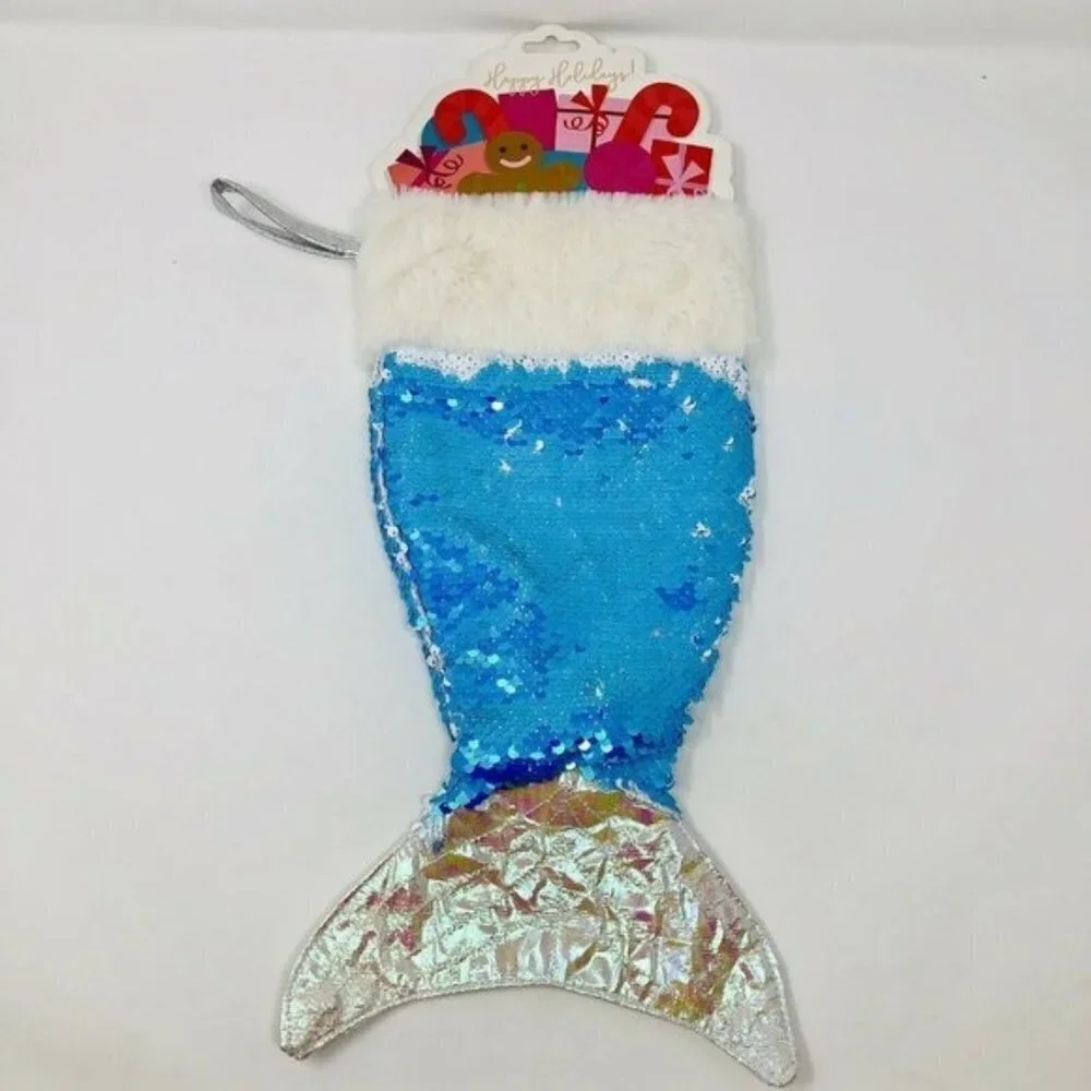 Pop‎ and Posh Girls Mermaid Tail Christmas Stocking